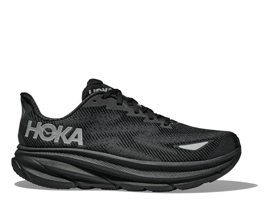HOKA Clifton 9 GTX (Women's) - Black / Black - view 1