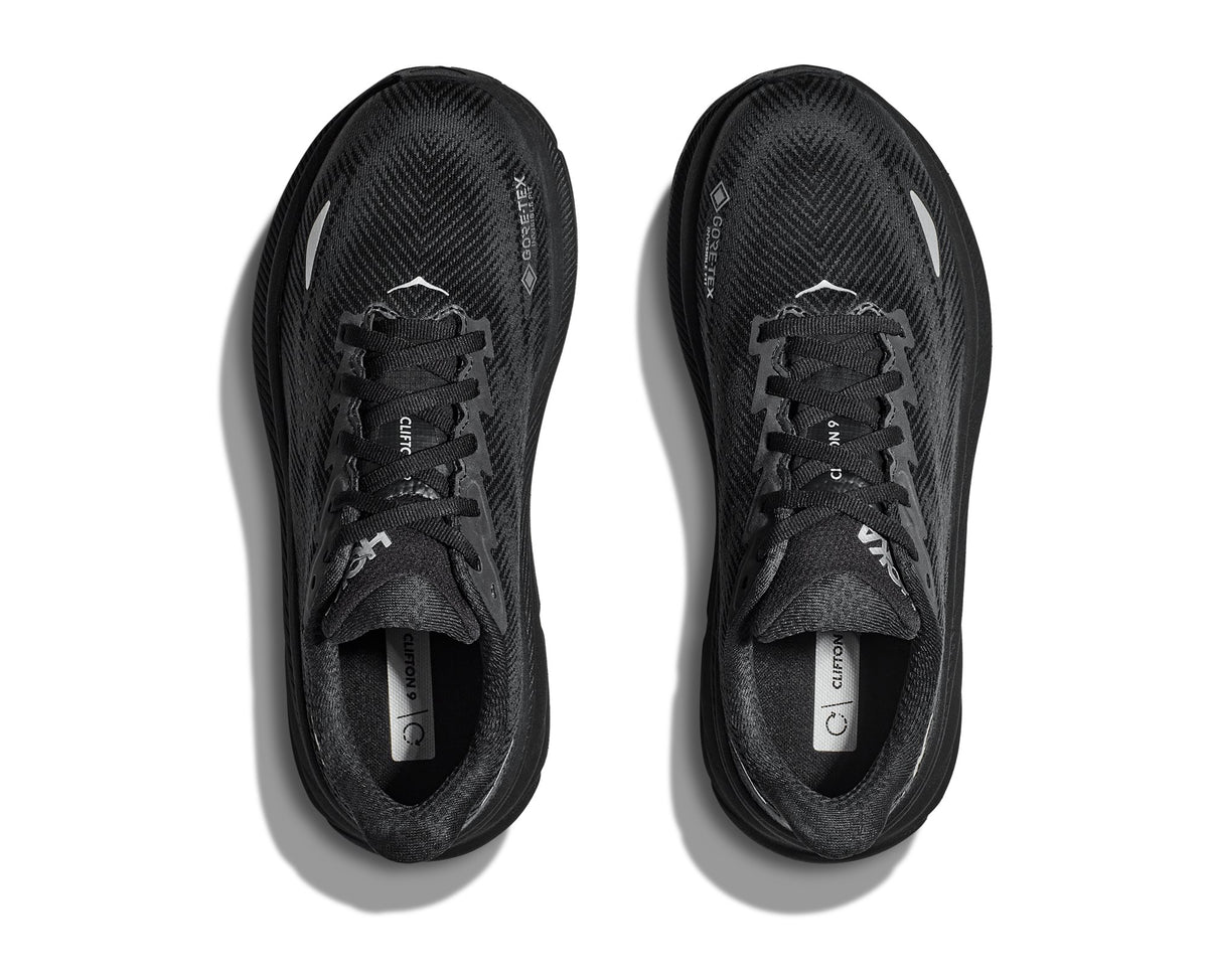 HOKA Clifton 9 GTX (Women's) - Black / Black - view 2