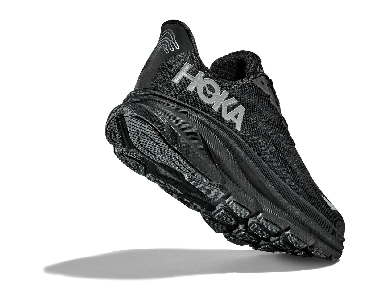 HOKA Clifton 9 GTX (Women's) - Black / Black - view 4