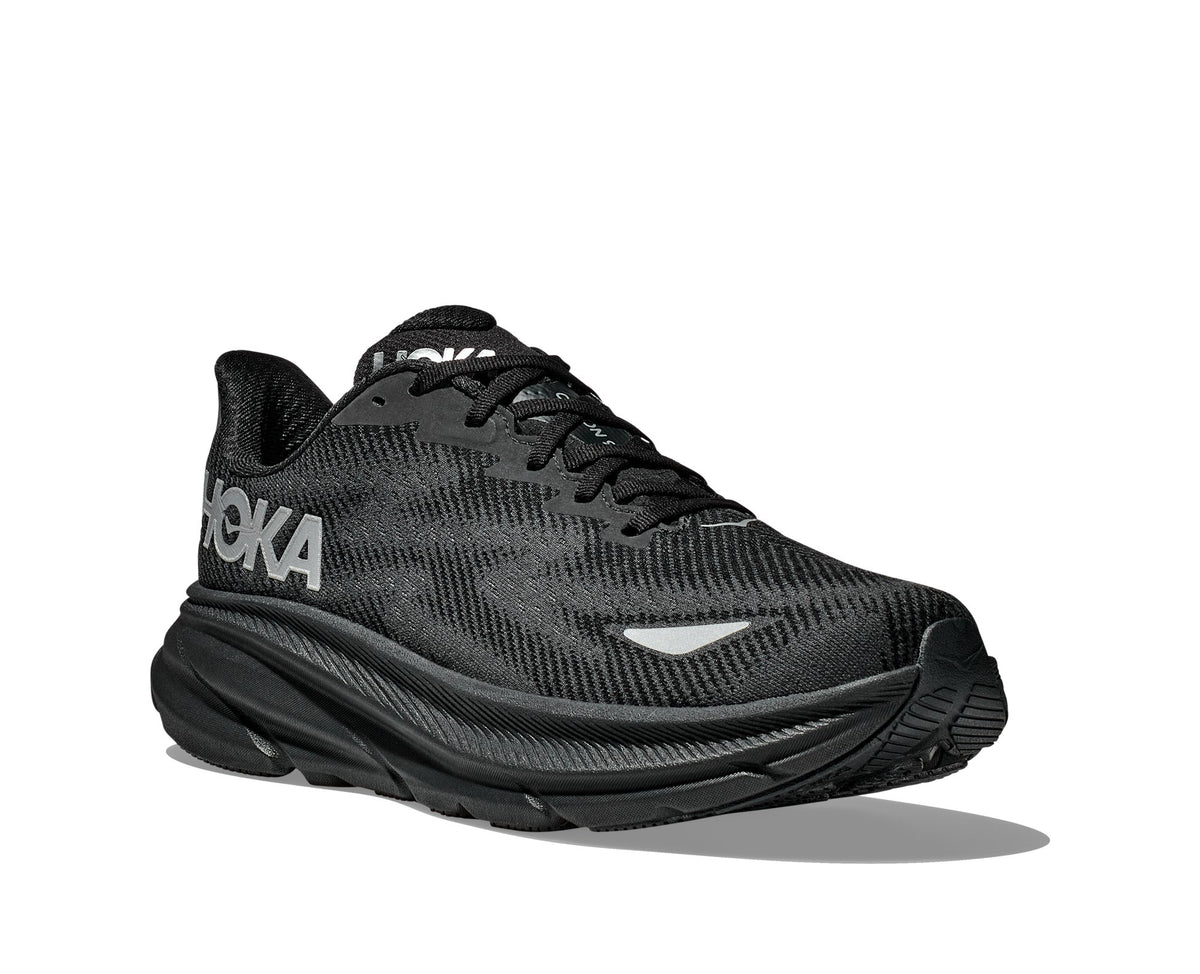 HOKA Clifton 9 GTX (Women's) - Black / Black - view 6