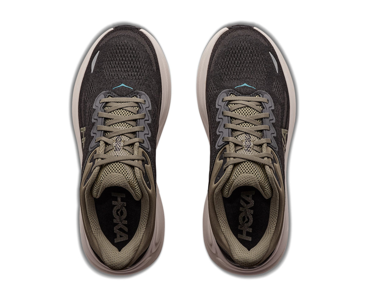 HOKA Bondi 9 (Men's) - Black / River Rock Grey - view 2