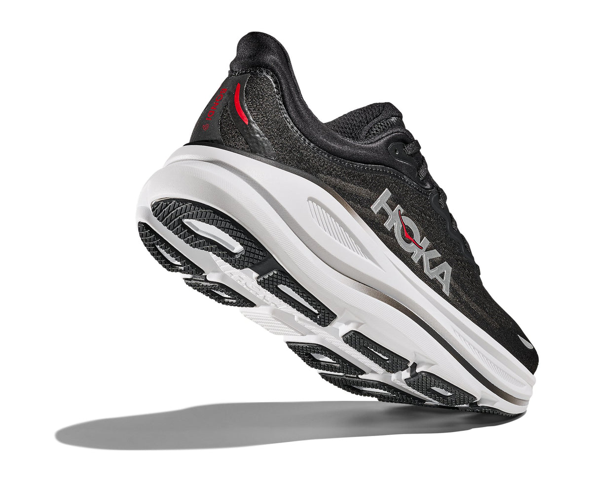 HOKA Bondi 9 (Men's) - Black / Vermillion - view 4