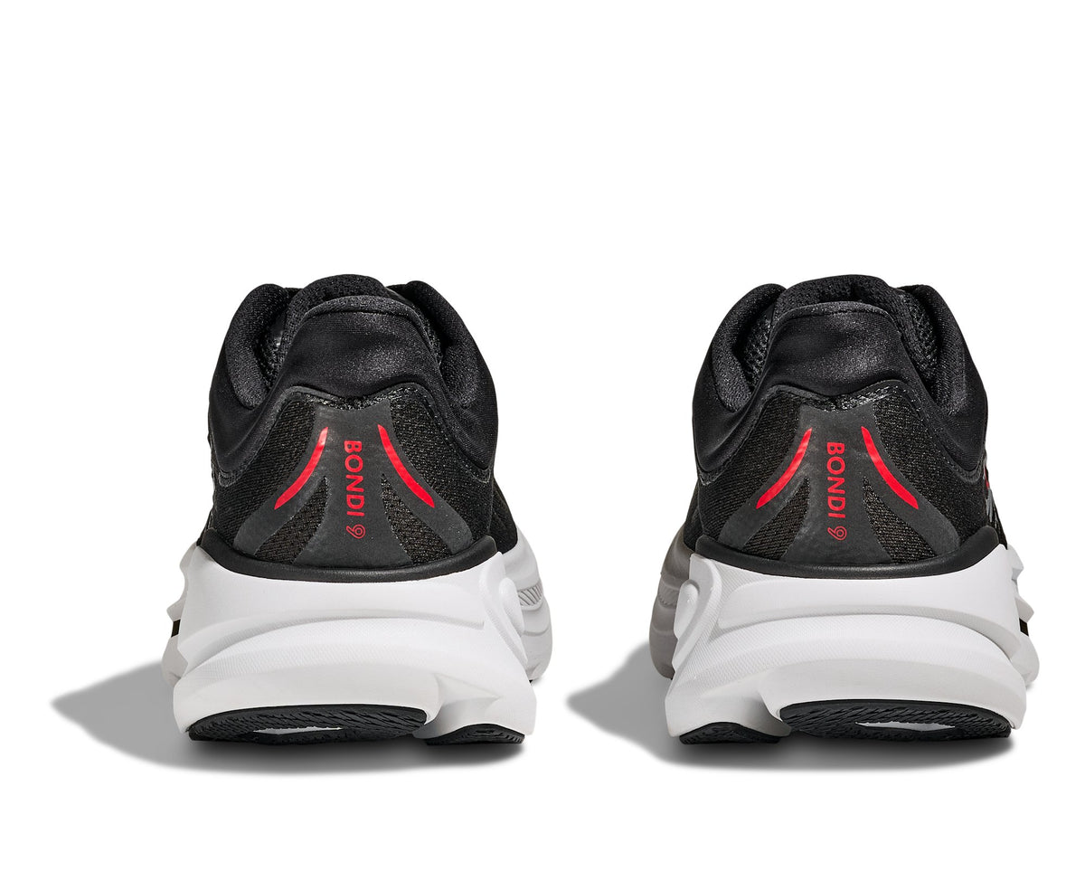 HOKA Bondi 9 (Men's) - Black / Vermillion - view 5