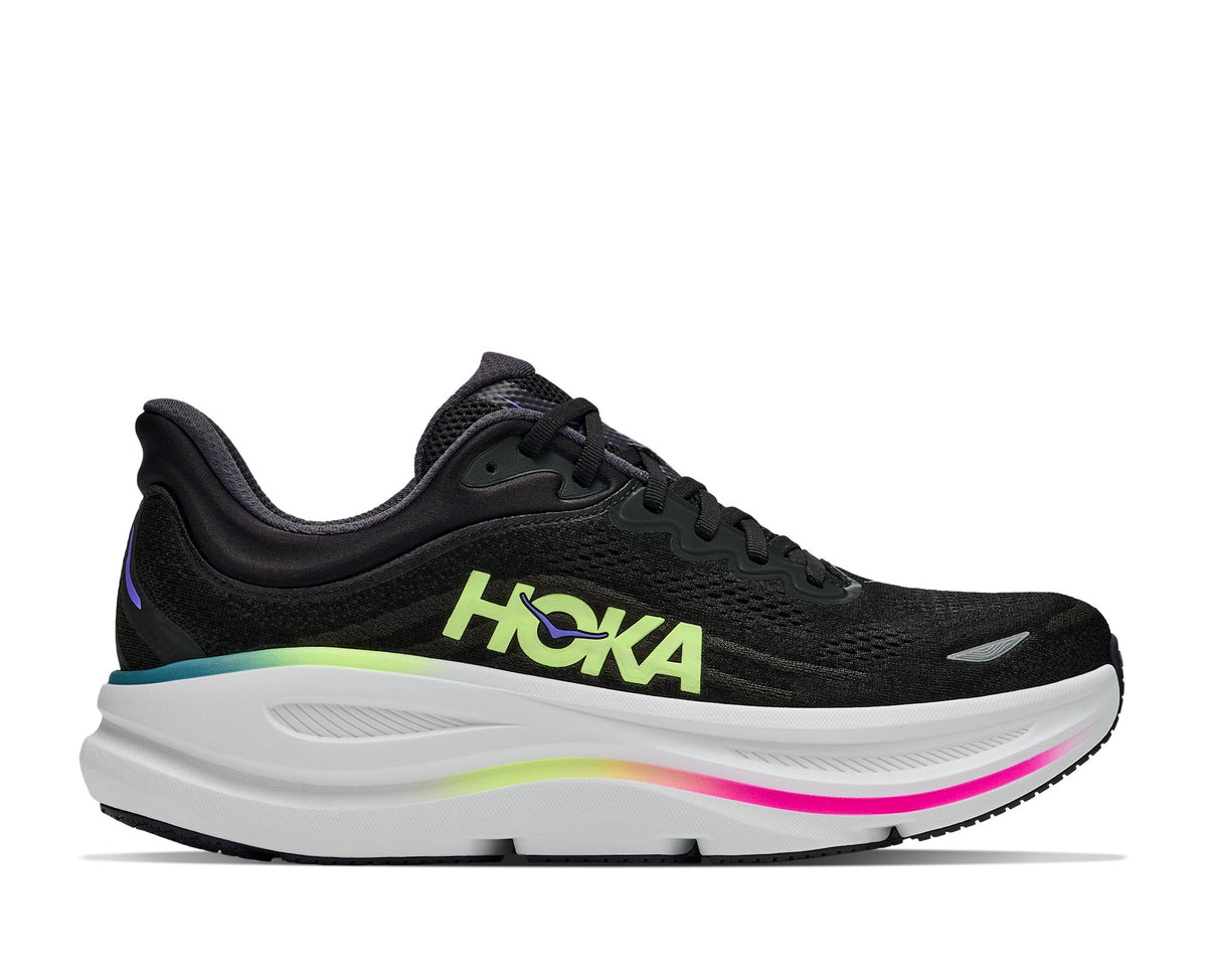 HOKA Bondi 9 (Men's) - Black / Neon Yuzu - view 1