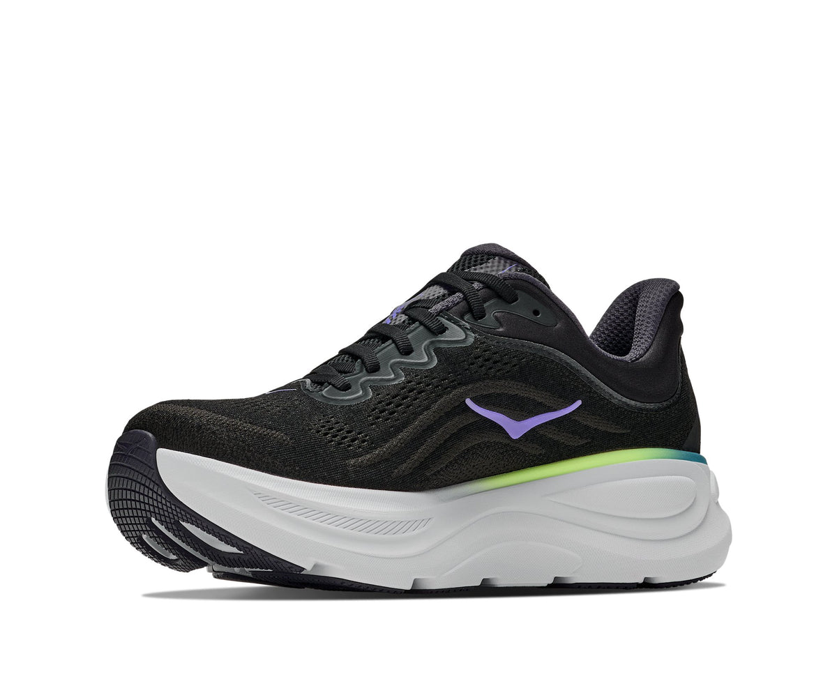 HOKA Bondi 9 (Men's) - Black / Neon Yuzu - view 3