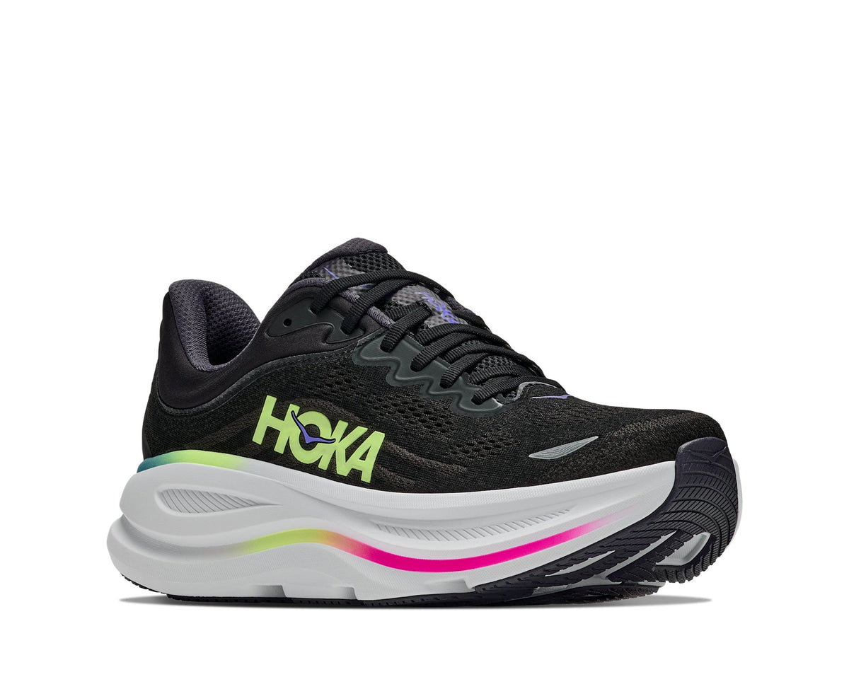 HOKA Bondi 9 (Men's) - Black / Neon Yuzu - view 6