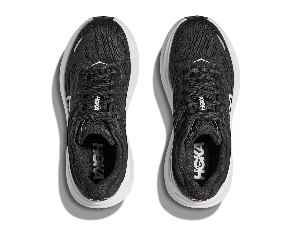 HOKA Bondi 9 (Men's) - Black / White - view 2