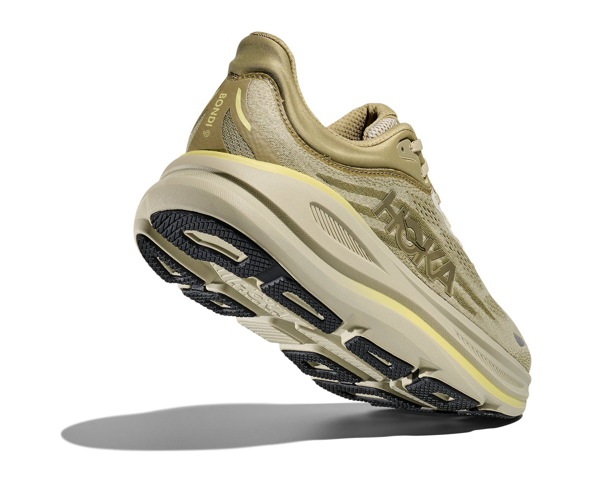HOKA Bondi 9 (Men's) - Grassland / Oyster Mushroom - view 4