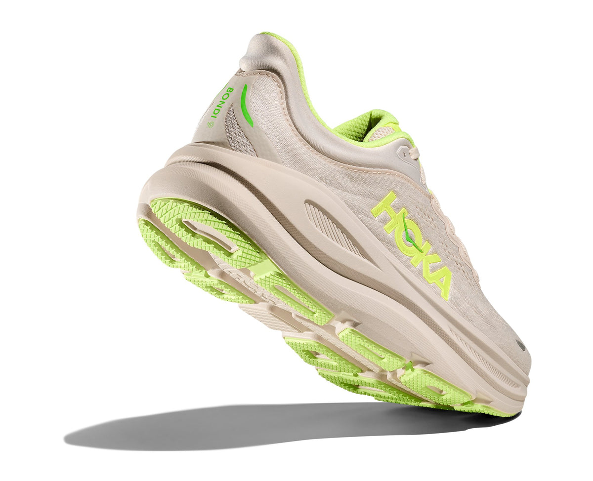 HOKA Bondi 9 (Men's) - Grout / Neon Yuzu - view 4