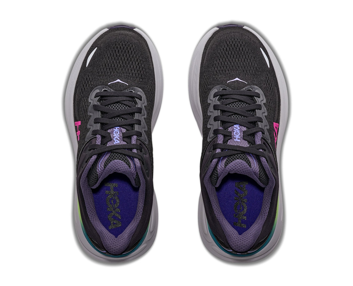 HOKA Bondi 9 (Women's) - Black / Neon Dragonfruit - view 2