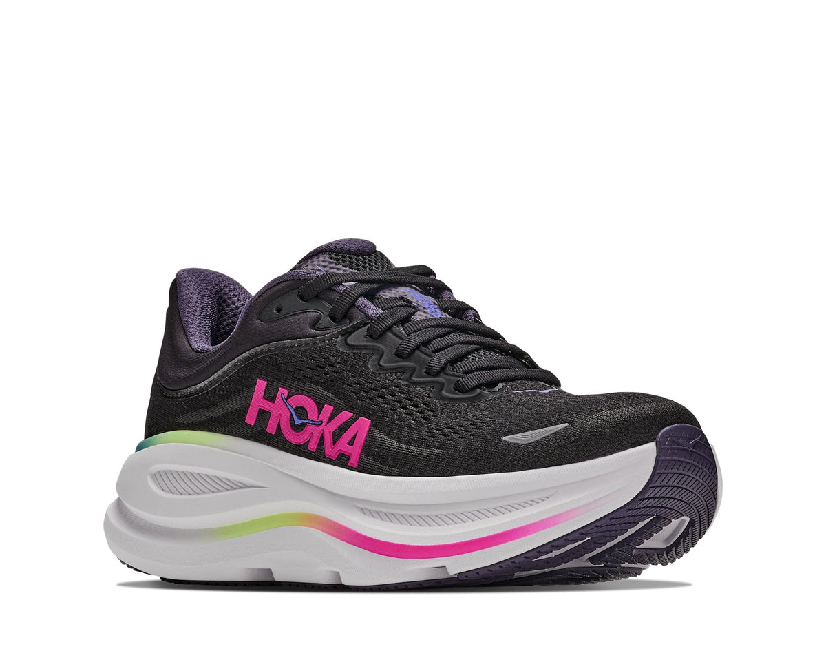 HOKA Bondi 9 (Women's) - Black / Neon Dragonfruit - view 6