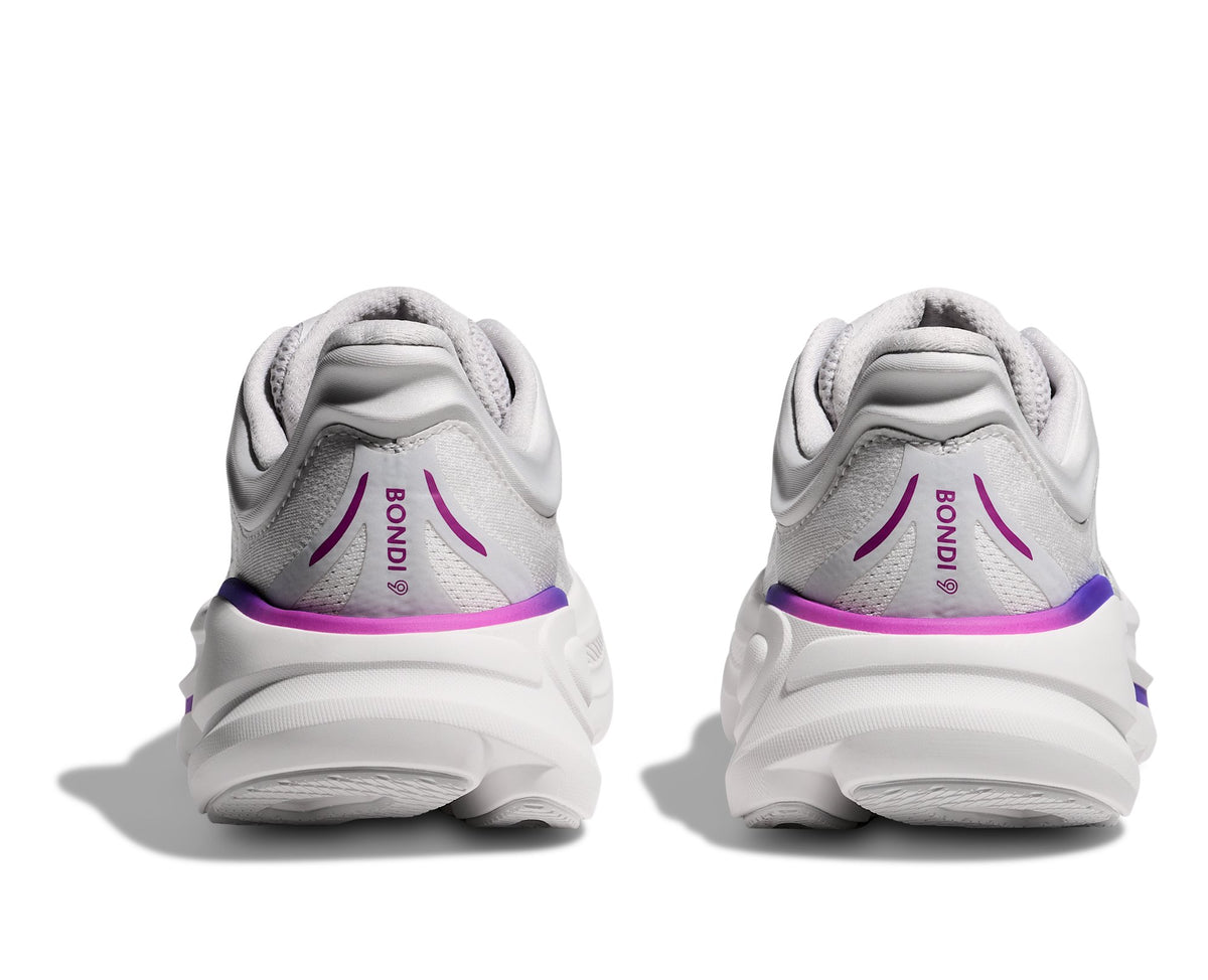 HOKA Bondi 9 (Women's) - Cosmic Grey / White - view 5