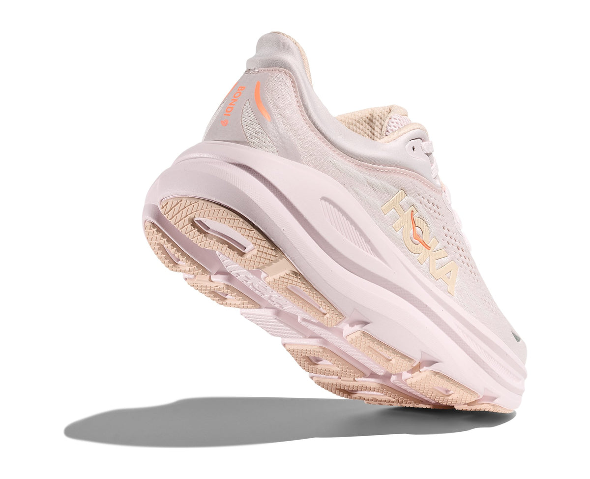 HOKA Bondi 9 (Women's) - Lilac Cream / Tangerine Glow - view 4