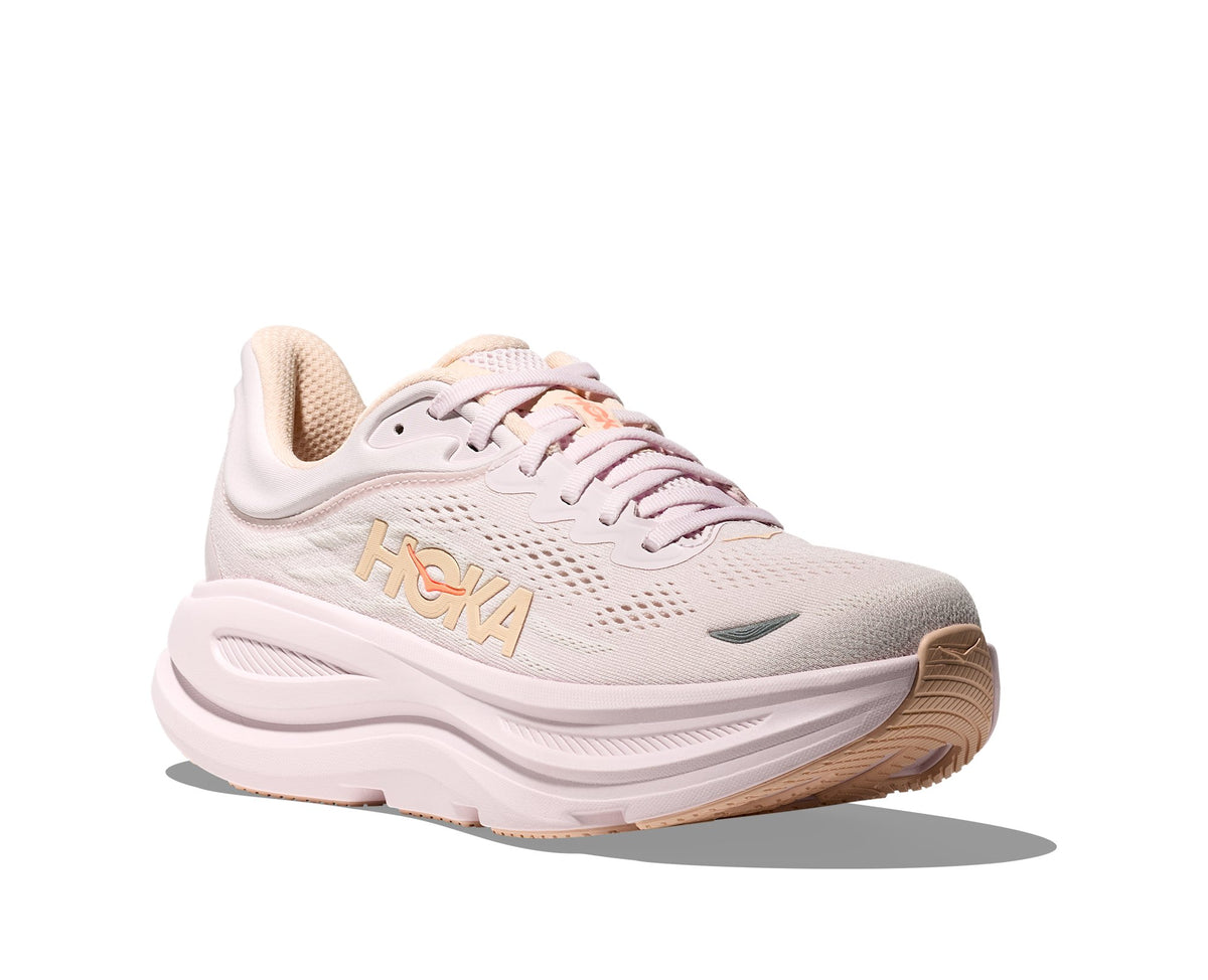 HOKA Bondi 9 (Women's) - Lilac Cream / Tangerine Glow - view 6
