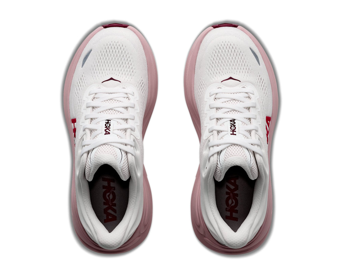 HOKA Bondi 9 (Women's) - White / Pink Opal - view 2