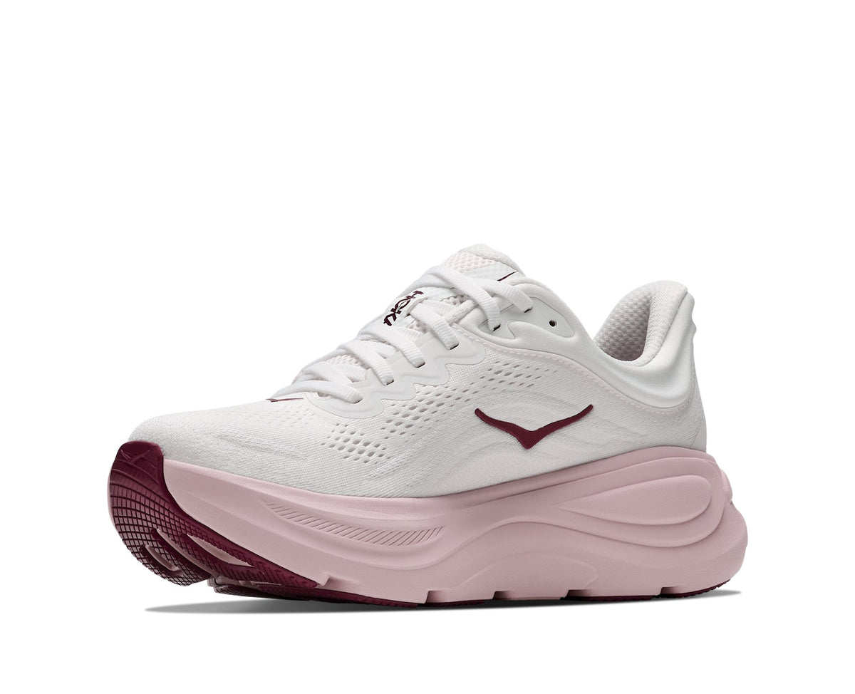 HOKA Bondi 9 (Women's) - White / Pink Opal - view 3