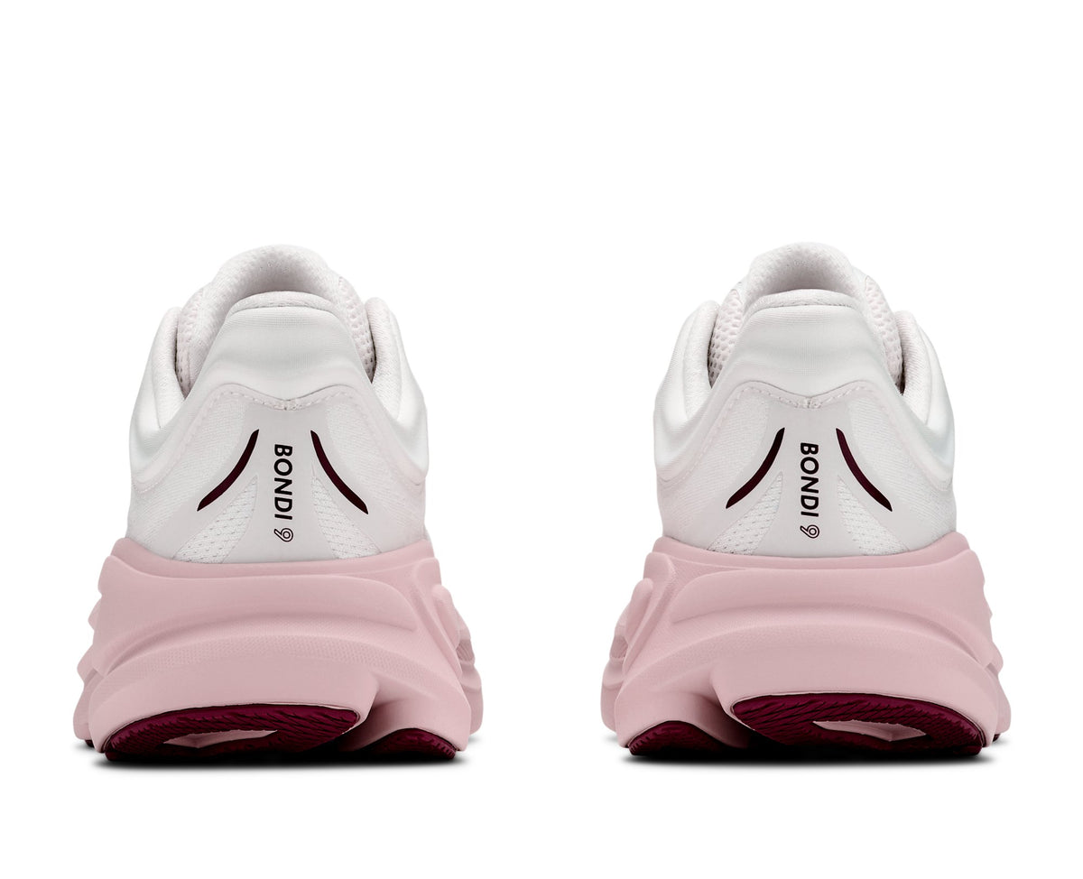 HOKA Bondi 9 (Women's) - White / Pink Opal - view 5