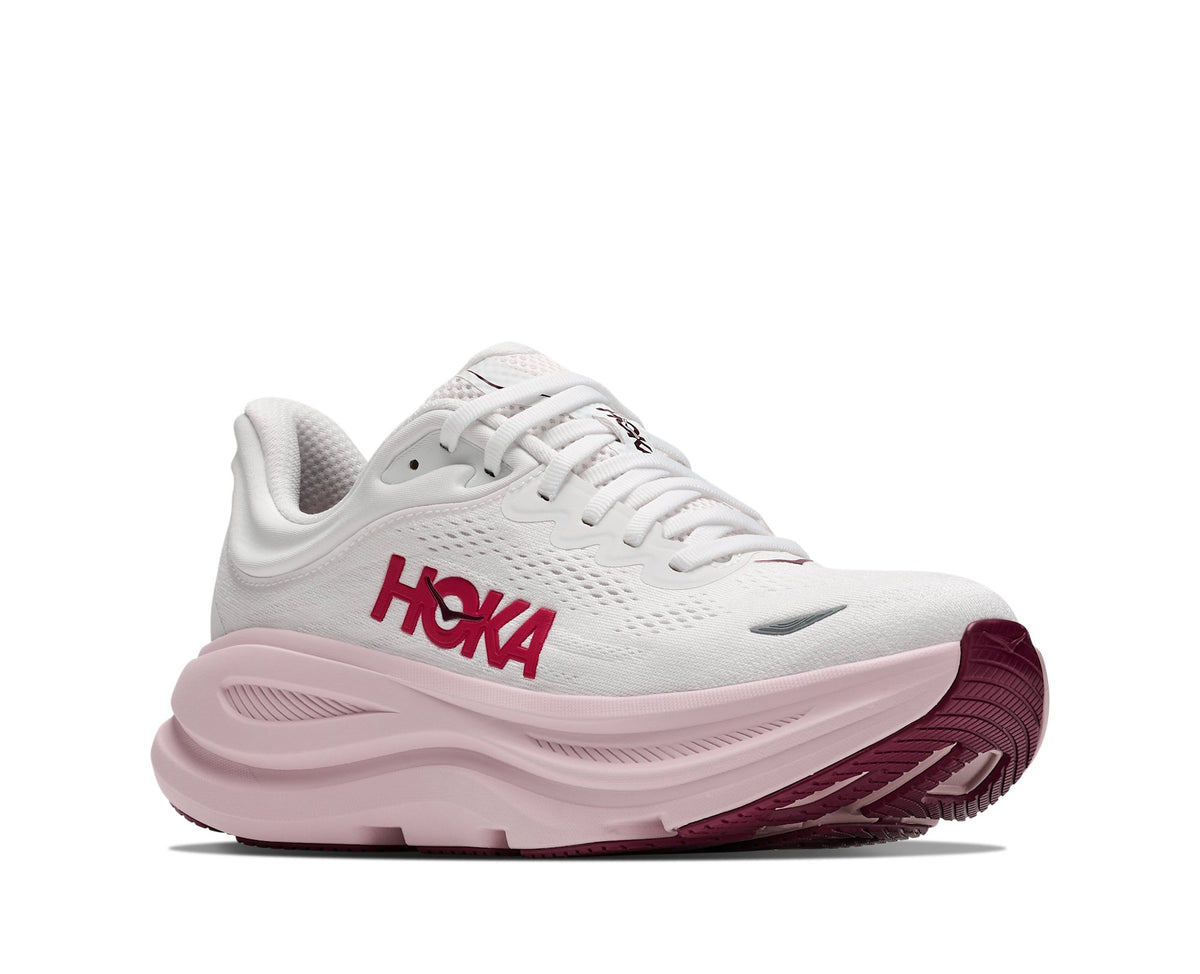 HOKA Bondi 9 (Women's) - White / Pink Opal - view 6