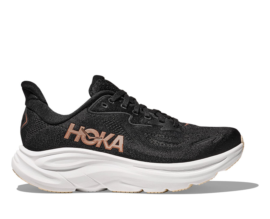 HOKA Clifton 10 (Women's) - Black / Rose Gold - view 1