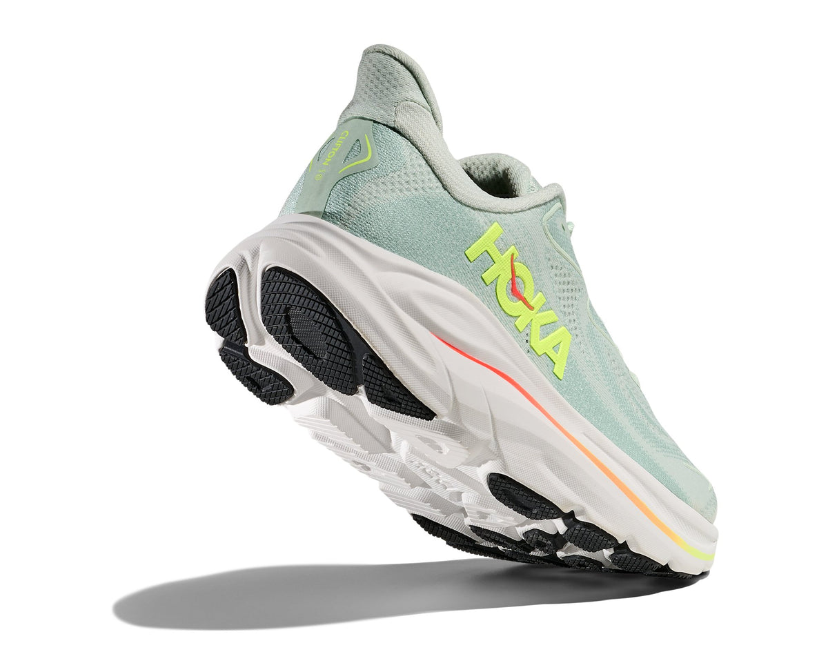 HOKA Clifton 10 (Women's) - Sea Glass / Neon Flame - view 4