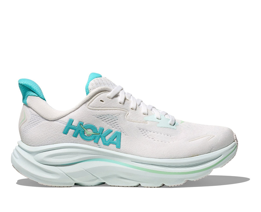 HOKA Clifton 10 (Women's) - White / Cielo Blue - view 1