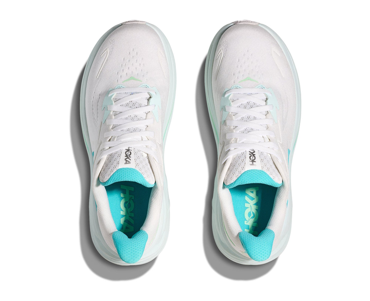 HOKA Clifton 10 (Women's) - White / Cielo Blue - view 2