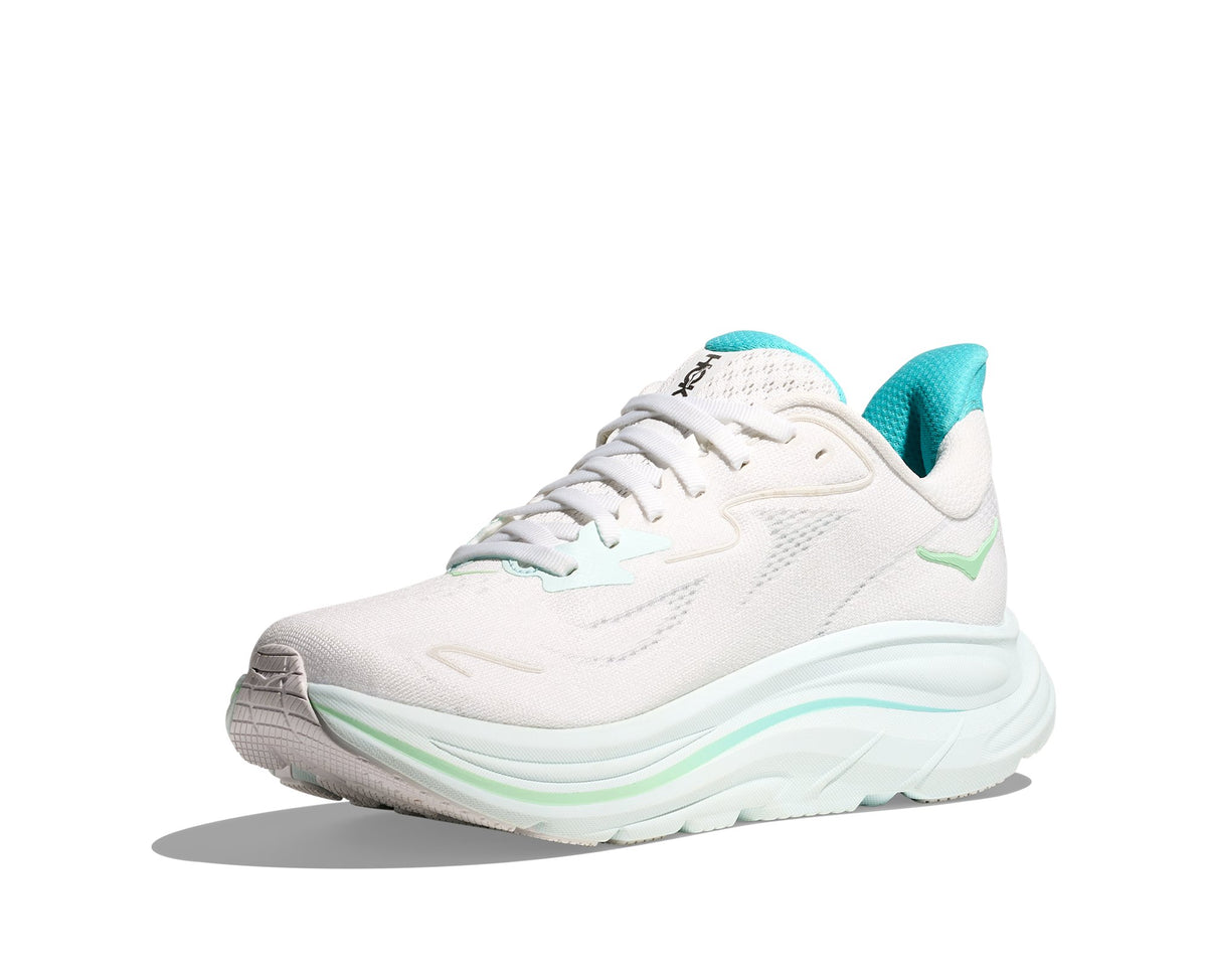 HOKA Clifton 10 (Women's) - White / Cielo Blue - view 3