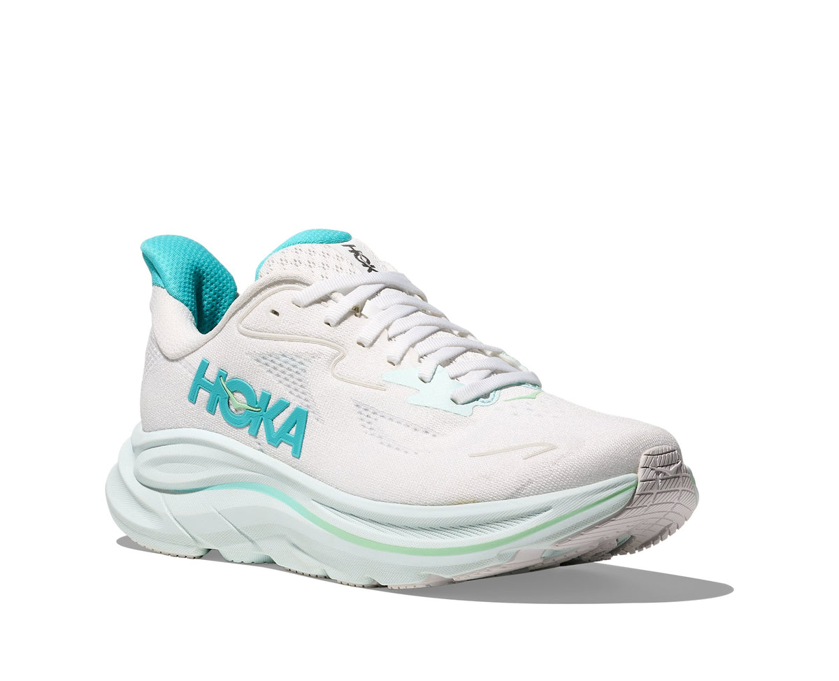 HOKA Clifton 10 (Women's) - White / Cielo Blue - view 6