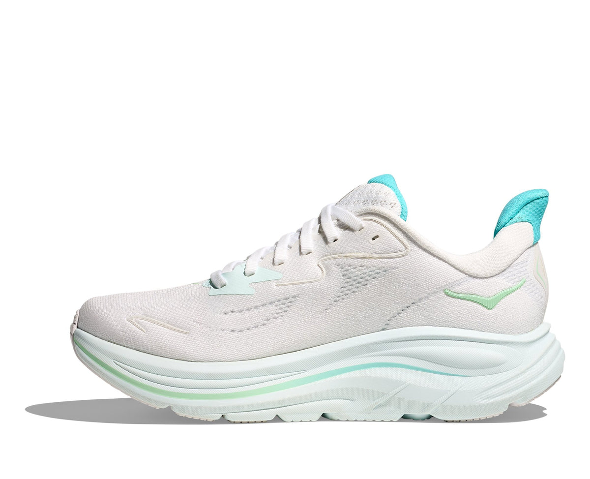 HOKA Clifton 10 (Women's) - White / Cielo Blue - view 8