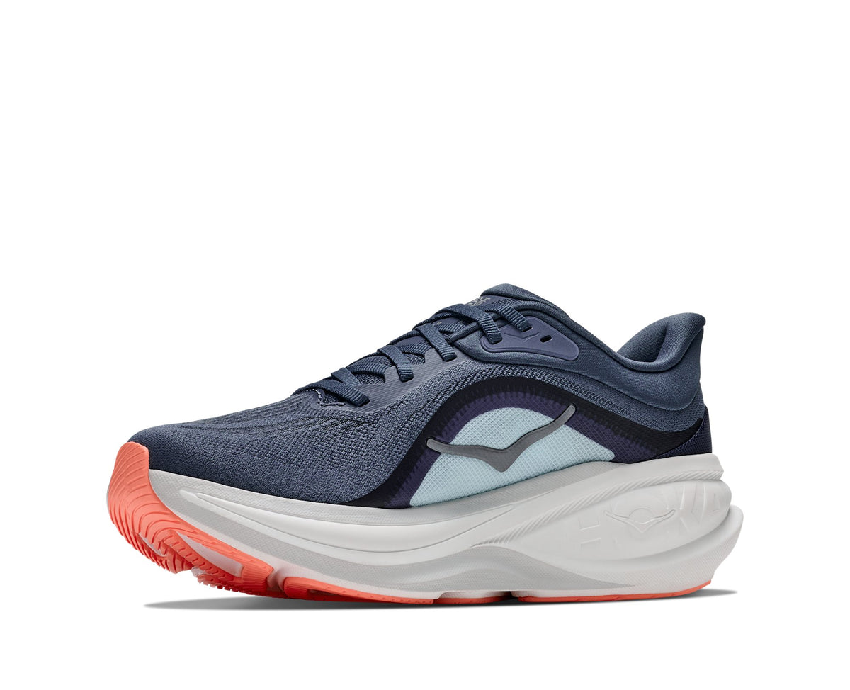 HOKA Clifton Pro (Women's) - Faded Navy / Glimmering Blue - view 2