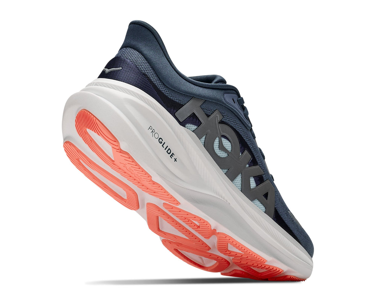 HOKA Clifton Pro (Women's) - Faded Navy / Glimmering Blue - view 3