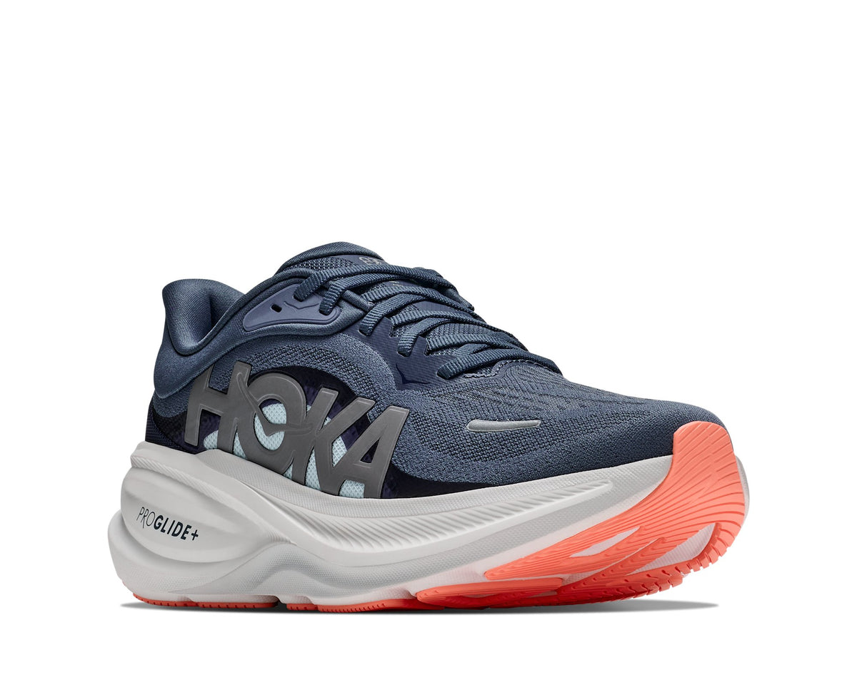 HOKA Clifton Pro (Women's) - Faded Navy / Glimmering Blue - view 5