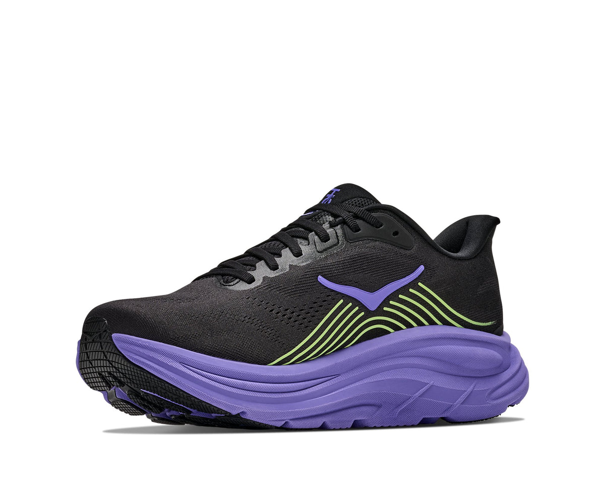 HOKA Clifton 11 (Men's) - Black / Neon Yuzu - view 3