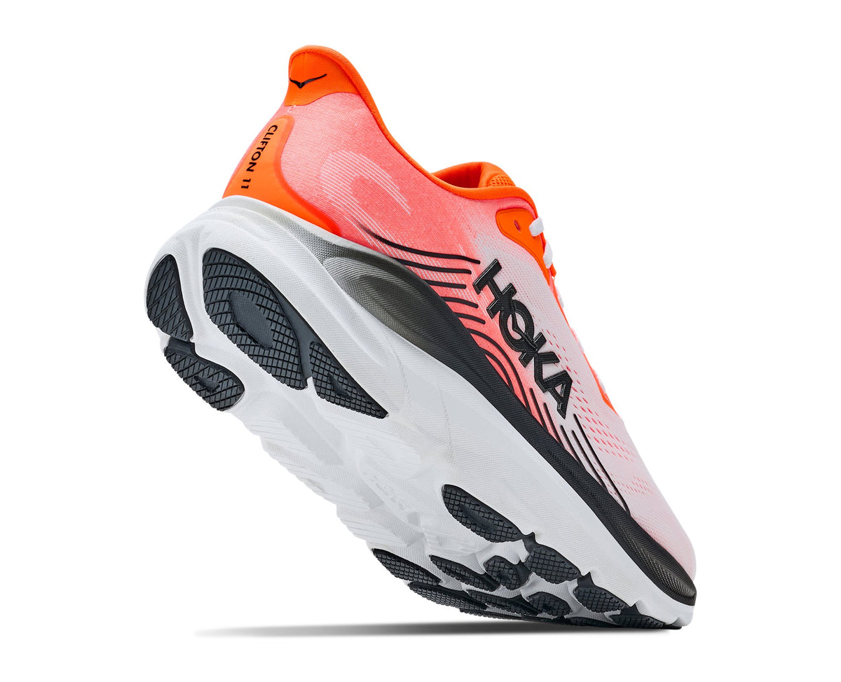 HOKA Clifton 11 (Men's) - Neon Tangerine / Frost - view 4