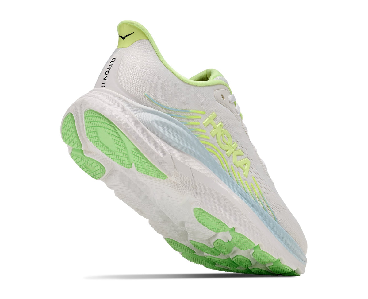HOKA Clifton 11 (Women's) - Frost / Neon Yuzu - view 3