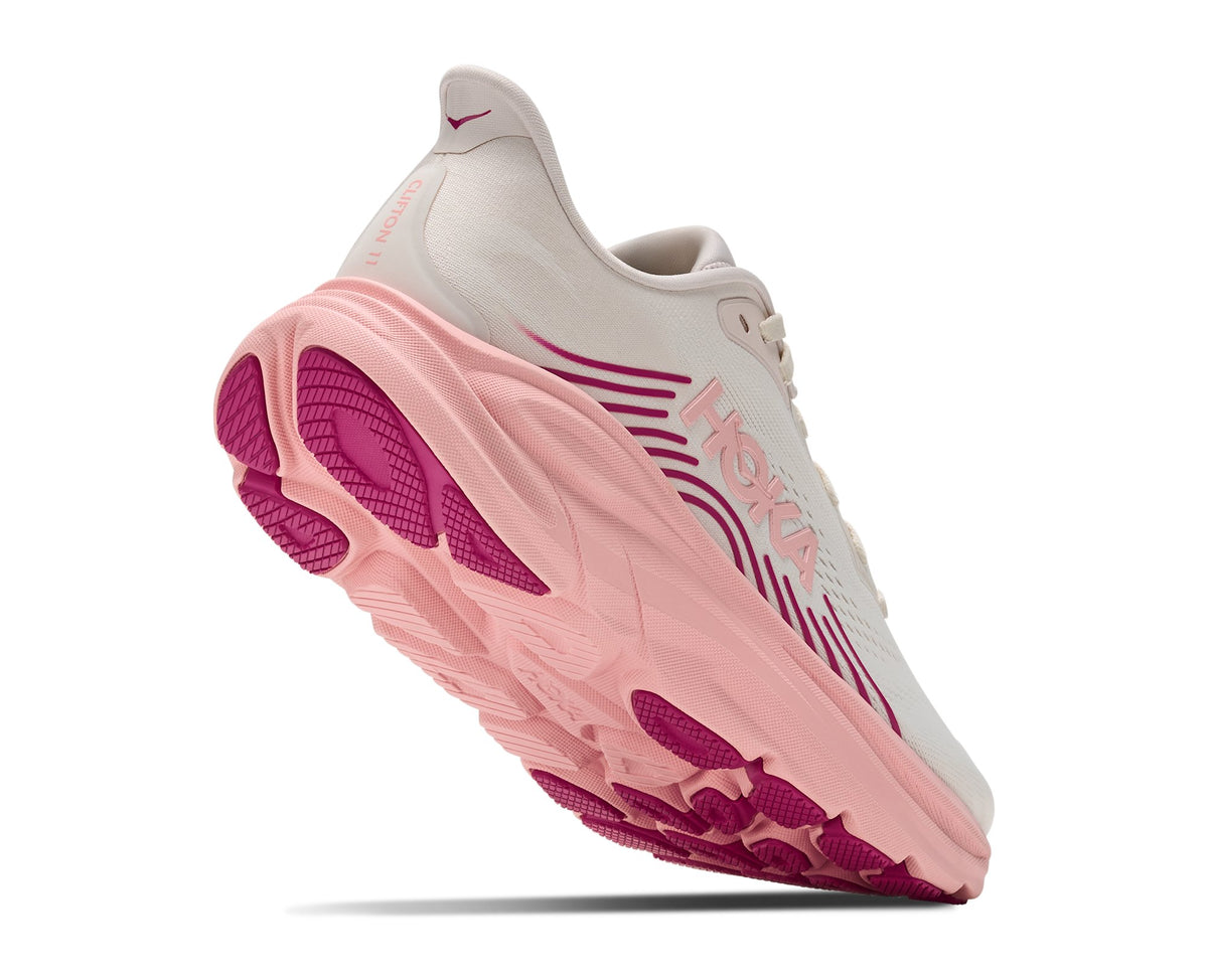 HOKA Clifton 11 (Women's) - Rose Cream / Dewy Pink - view 3