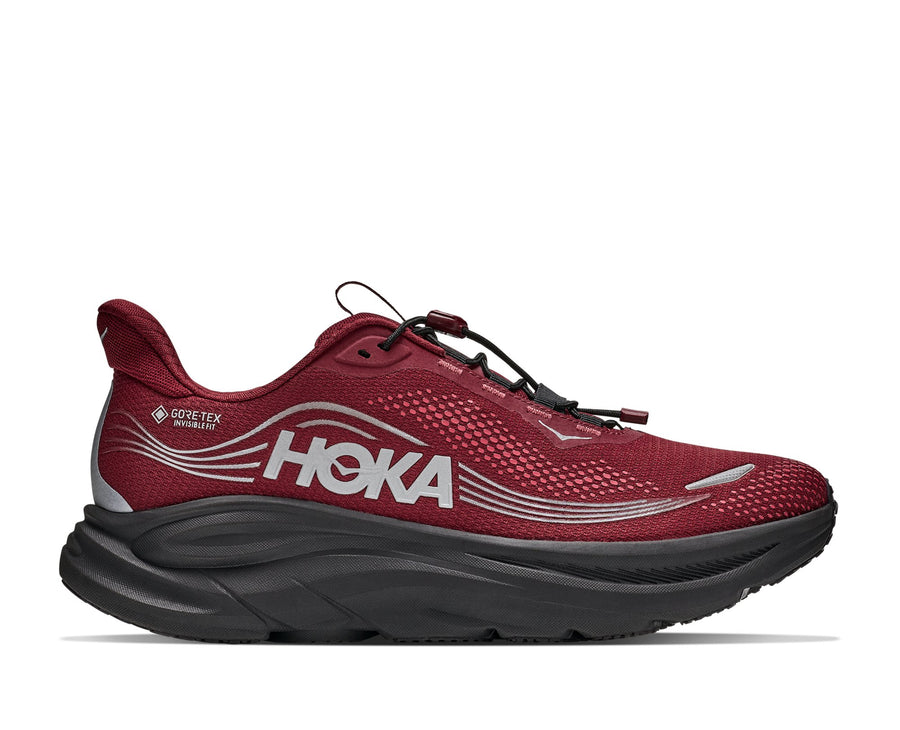HOKA Clifton 11 GTX (Men's) - Varsity Burgundy / Carbon Black - view 1