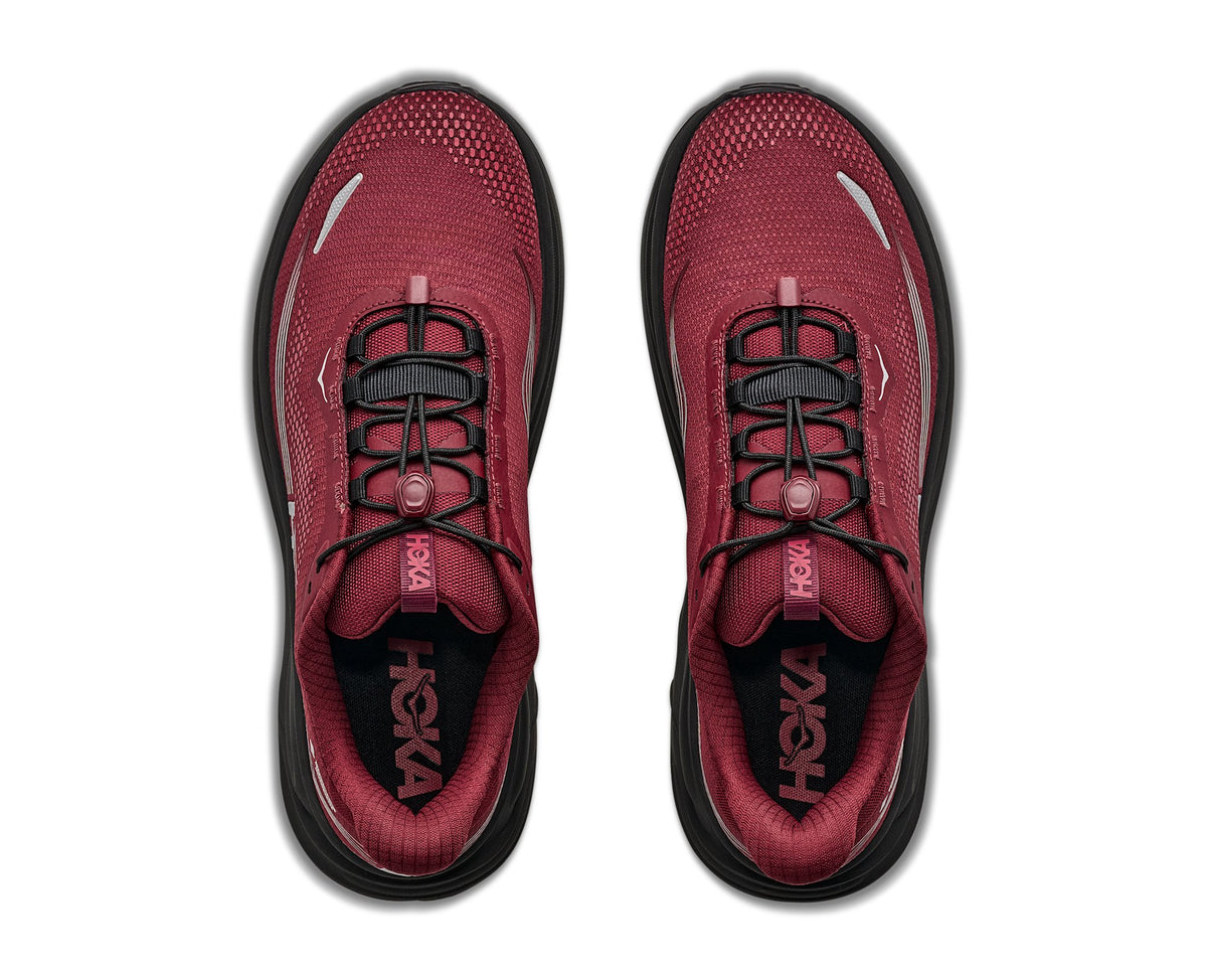 HOKA Clifton 11 GTX (Men's) - Varsity Burgundy / Carbon Black - view 2