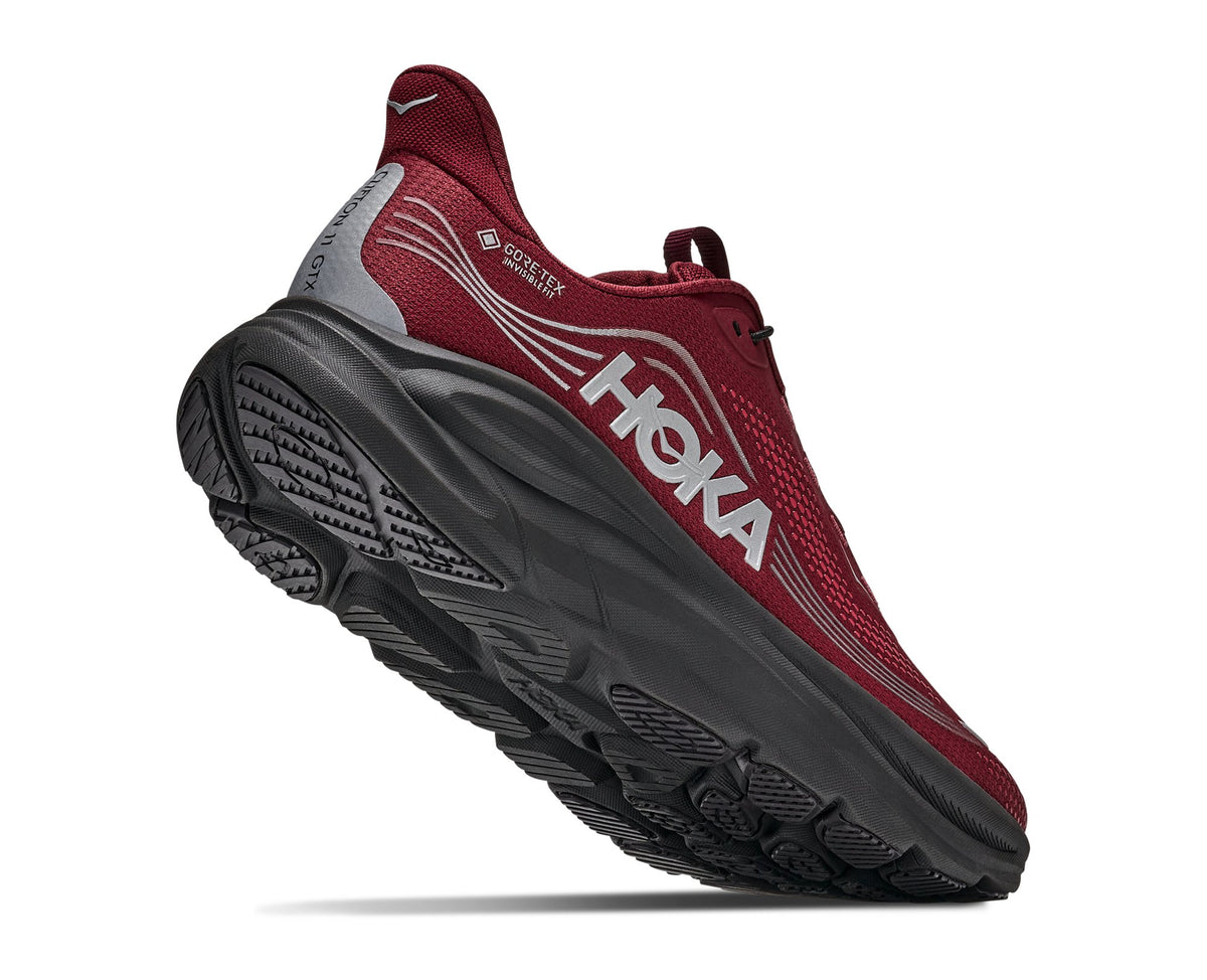 HOKA Clifton 11 GTX (Men's) - Varsity Burgundy / Carbon Black - view 4