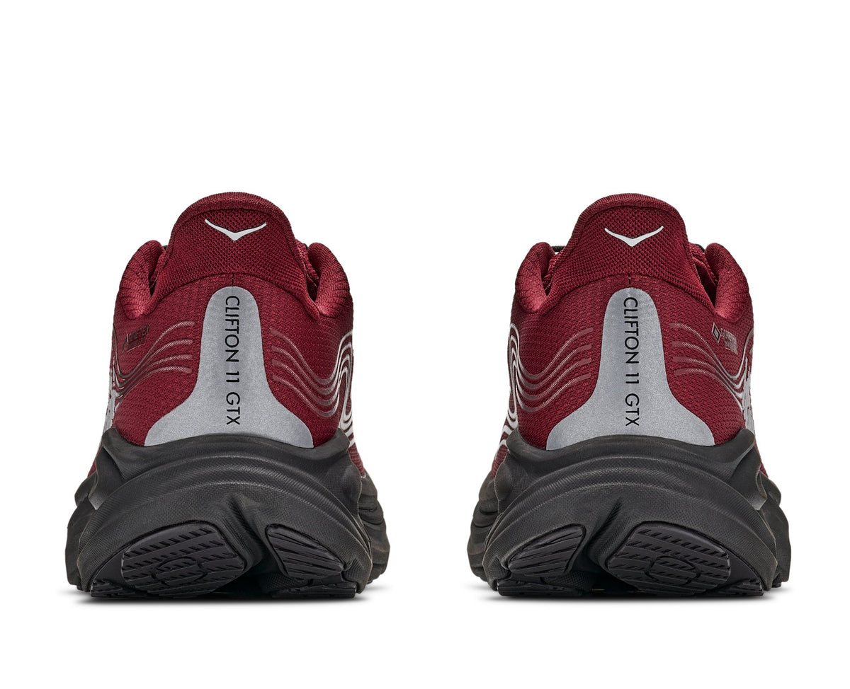 HOKA Clifton 11 GTX (Men's) - Varsity Burgundy / Carbon Black - view 5
